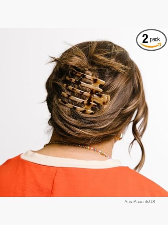 Extra Large Wide Lay Down Hair Claw for Thick Hair